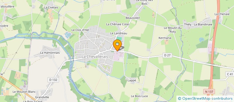 localisation de l'entreprise PAILLANSE  LA CHEVALLERAIS