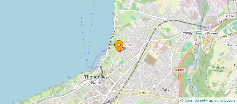 localisation de l'entreprise PAILLARD à THONON-LES-BAINS