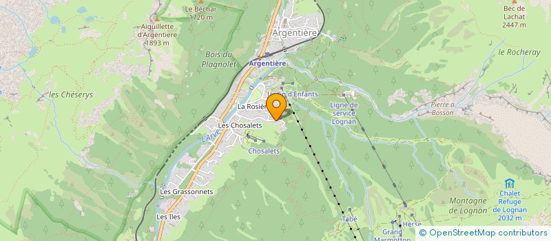 localisation de l'entreprise PAILLARD RAVANEL  CHAMONIX-MONT-BLANC