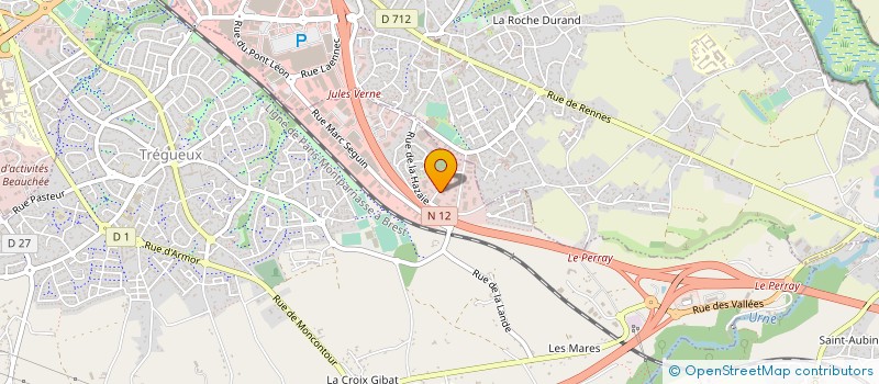 localisation de l'entreprise PAILLARDON T.P. à TREGUEUX
