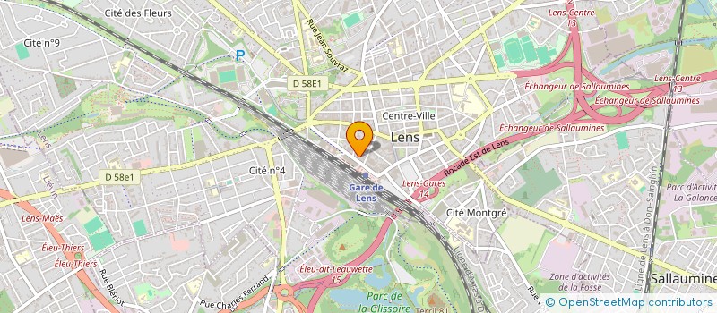 localisation de l'entreprise PAILLART PALAVIT  LENS