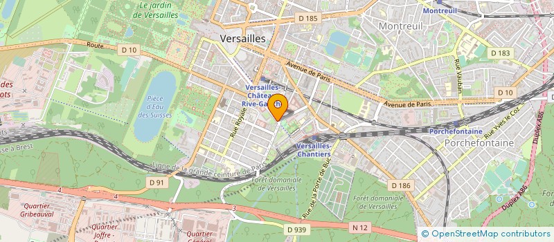 localisation de l'entreprise PAILLE à VERSAILLES