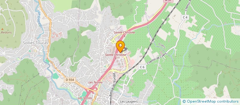 localisation de l'entreprise PAILLE EN QUEUE  SOLLIES-PONT