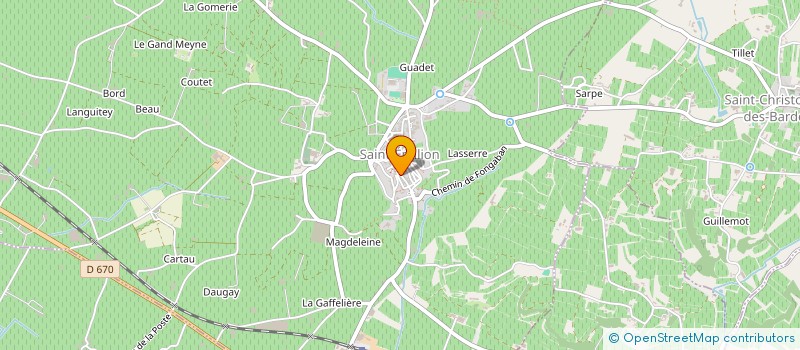 localisation de l'entreprise PAILLER DEVELOPPEMENT à SAINT-EMILION