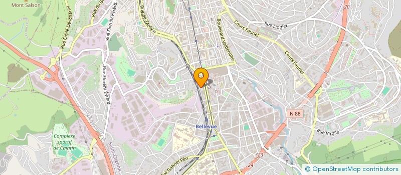 localisation de l'entreprise PAILLERON  SAINT-ETIENNE