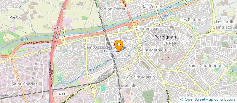 localisation de l'entreprise PAILLET AND C  PERPIGNAN