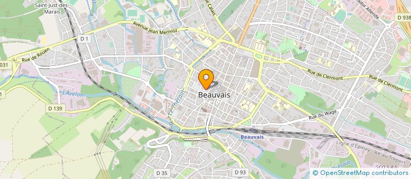 localisation de l'entreprise PAILLET SARL à BEAUVAIS