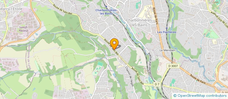 localisation de l'entreprise PAILLETTE  CHARBONNIERES-LES-BAINS