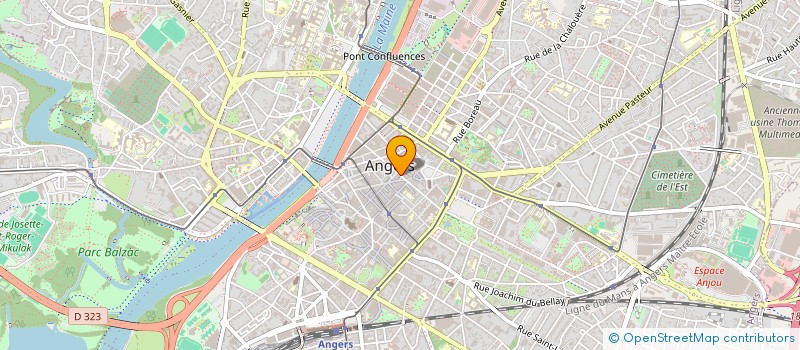 localisation de l'entreprise PAILLETTE à ANGERS