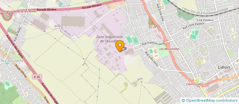 localisation de l'entreprise PAILLETTE  LIEVIN