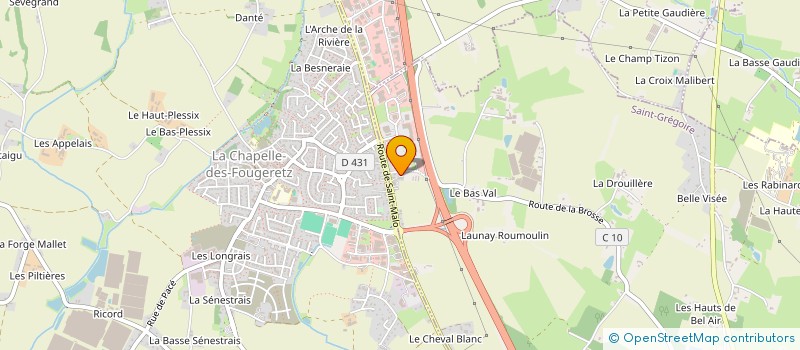 localisation de l'entreprise PAILLETTE  SAINT-GREGOIRE