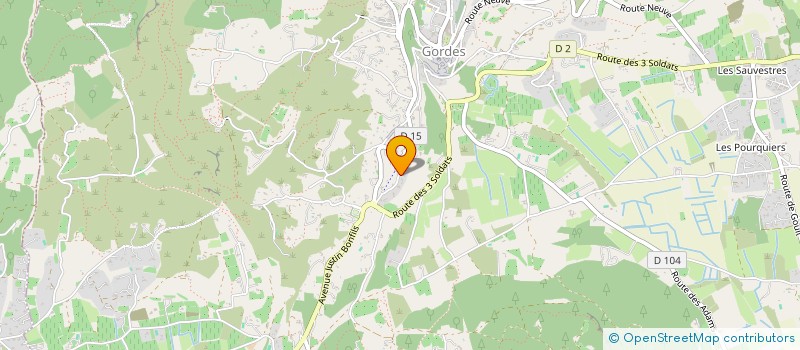 localisation de l'entreprise PAILLETTES  GORDES