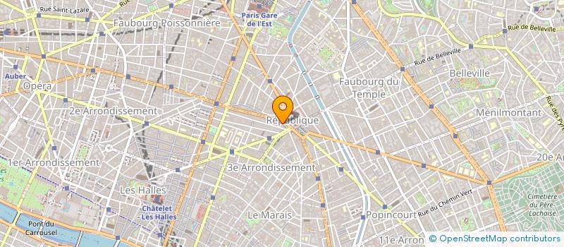 localisation de l'entreprise PAILLETTES COMMUNICATION  PARIS