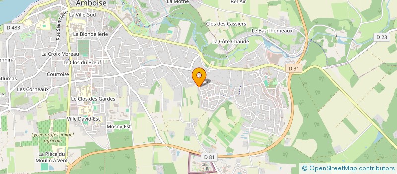 localisation de l'entreprise PAILLETTES ET PULSATIONS  AMBOISE