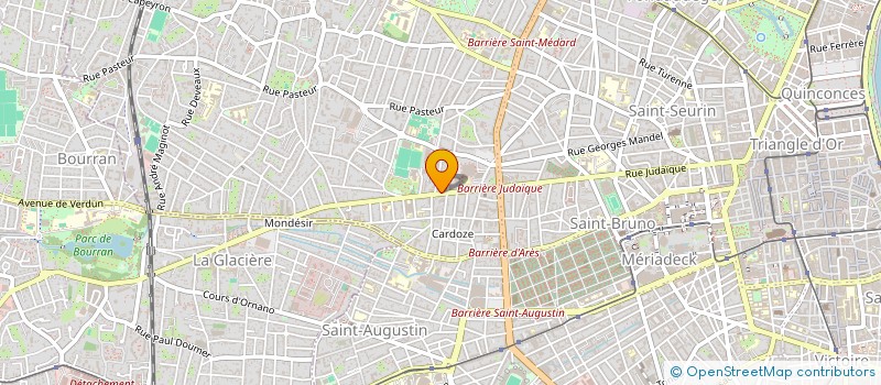 localisation de l'entreprise PAILLEY JEROME SANTAMARIA CYNTHIA  BORDEAUX