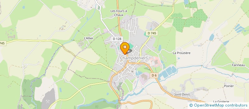 localisation de l'entreprise PAILLIER PHILIPPE à CHAMPDENIERS