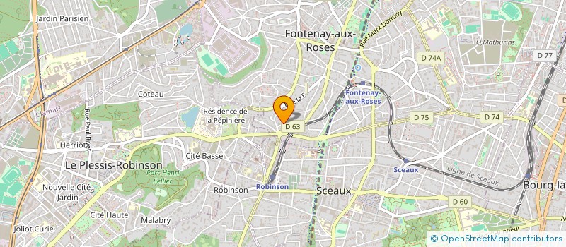 localisation de l'entreprise PAILLOTE SUR SEINE à FONTENAY-AUX-ROSES