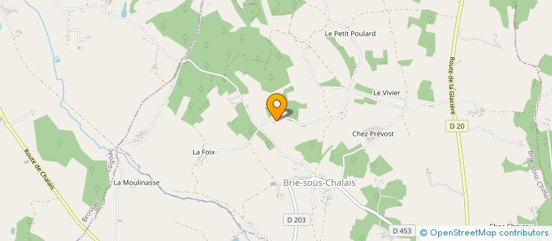 localisation de l'entreprise PAILLOU JEAN-MARC à BRIE-SOUS-CHALAIS