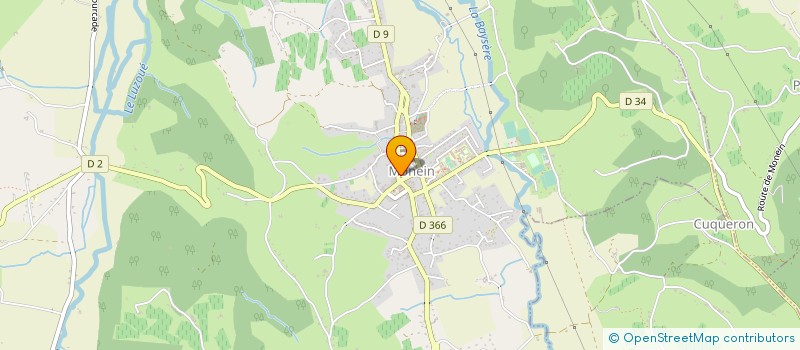 localisation de l'entreprise PAILLOUS ET FILS à MONEIN