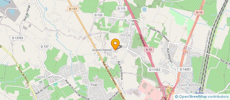 localisation de l'entreprise PAILLOUX PLATRE  GAURIAGUET