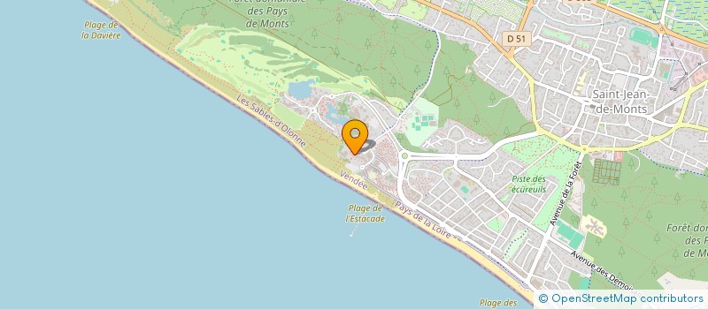 localisation de l'entreprise PAILLUSSEAU  SAINT-JEAN-DE-MONTS