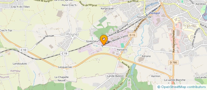 localisation de l'entreprise PAIMPOL PNEUS ET ENTRETIEN  PAIMPOL