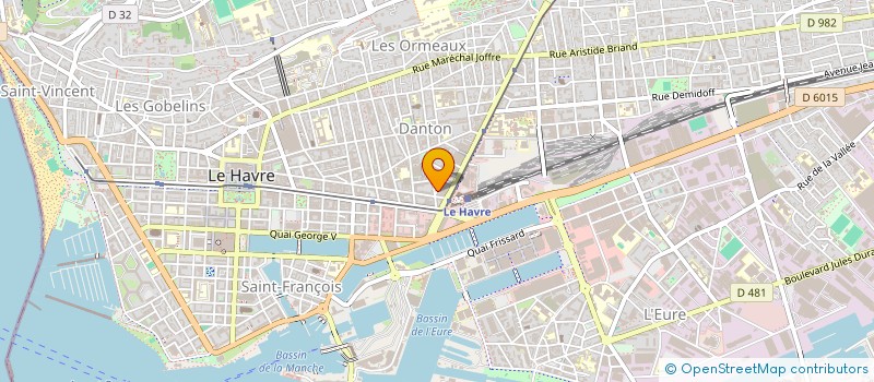 localisation de l'entreprise PAIN 76 à LE HAVRE
