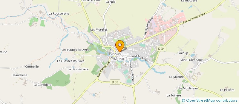 localisation de l'entreprise PAIN A L'ANCIENNE  LASSAY-LES-CHATEAUX