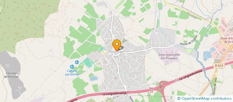 localisation de l'entreprise PAIN BALL BASSIN DE THAU POUSSAN  POUSSAN