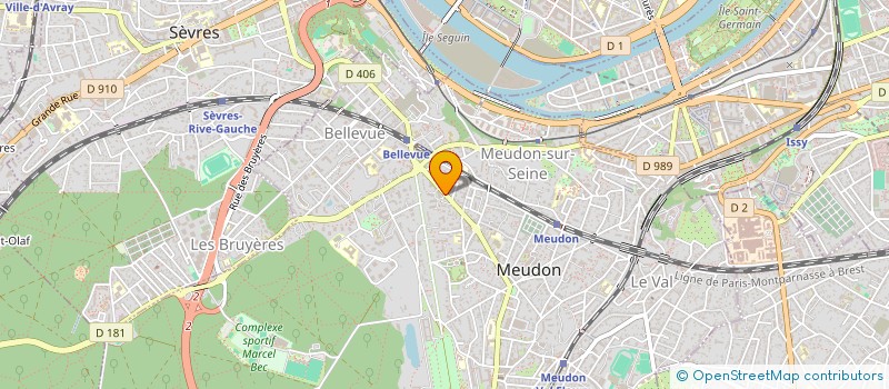 localisation de l'entreprise PAIN BUSINESS à MEUDON