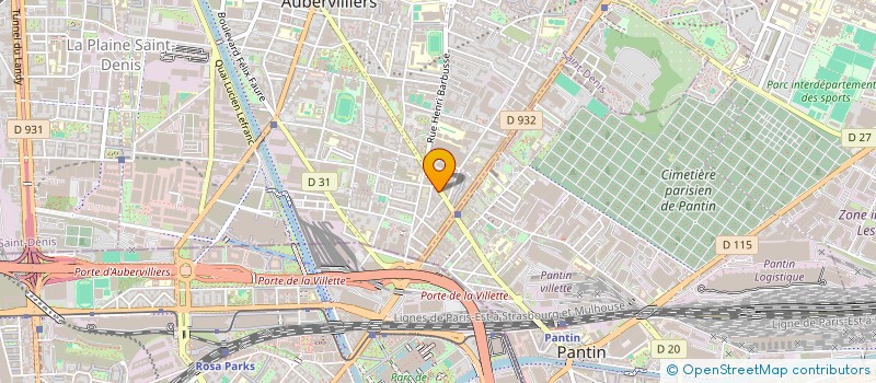 localisation de l'entreprise PAIN CHAUD 93 à AUBERVILLIERS