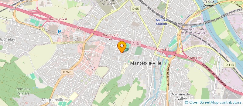 localisation de l'entreprise PAIN CHAUD à MANTES-LA-VILLE