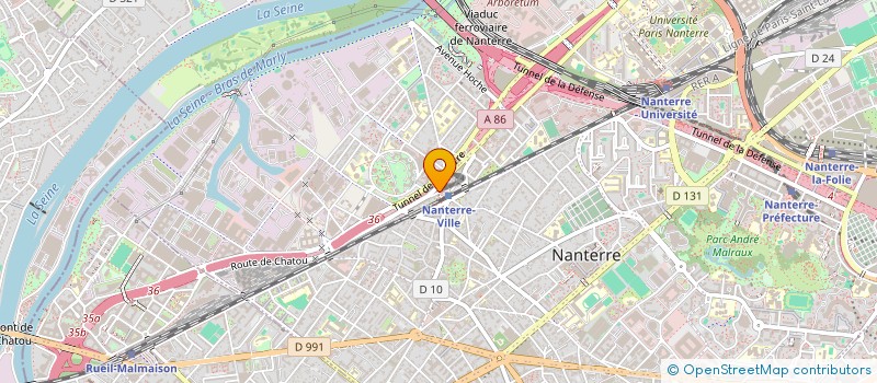 localisation de l'entreprise PAIN CHAUD PATLYNE à NANTERRE