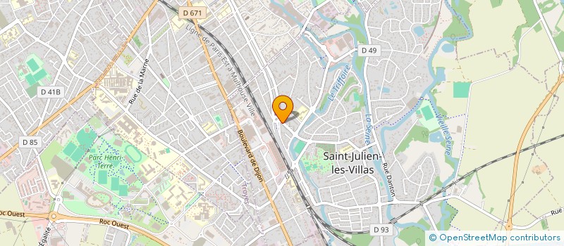 localisation de l'entreprise PAIN CHAUD SANCEEN  SAINT-JULIEN-LES-VILLAS