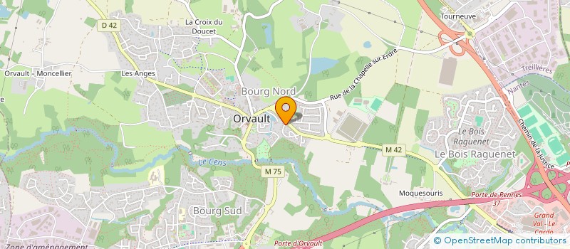 localisation de l'entreprise PAIN CONTRE LA FAIM LOIRE ATLANTIQUE à ORVAULT