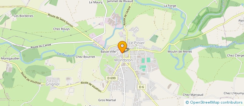 localisation de l'entreprise PAIN D'AUTREFOIS à MONTBRON