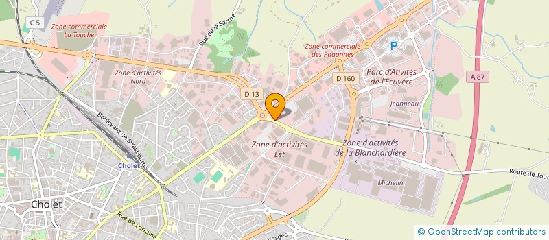 localisation de l'entreprise PAIN D'EPICE à CHOLET