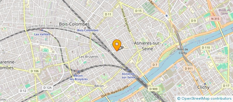 localisation de l'entreprise PAIN D'EPICES DIFFUSION à ASNIERES-SUR-SEINE