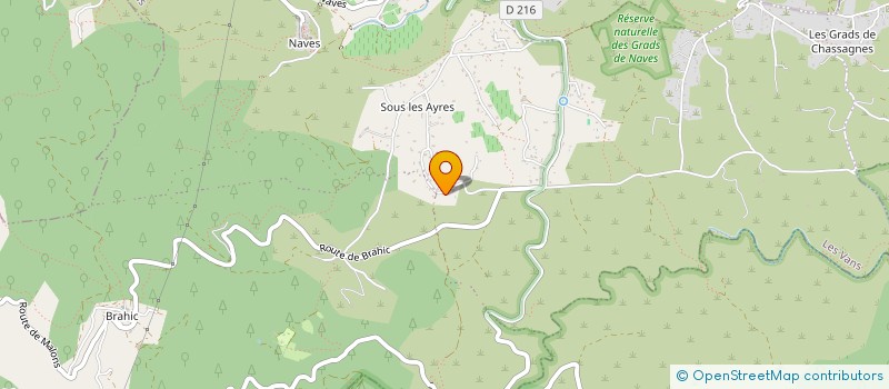 localisation de l'entreprise PAIN DE SUCRE  LES VANS