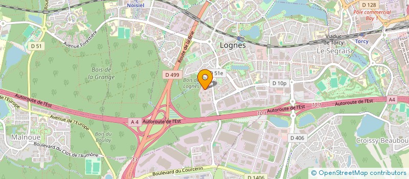 localisation de l'entreprise 'PAIN DE VIE'  LOGNES