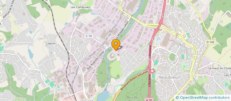 localisation de l'entreprise PAIN DE VIE 87 à LIMOGES