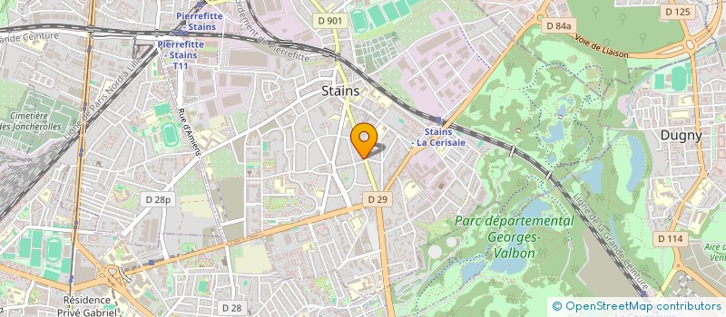 localisation de l'entreprise PAIN DORE à STAINS