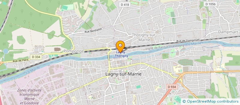 localisation de l'entreprise PAIN DORE  THORIGNY-SUR-MARNE