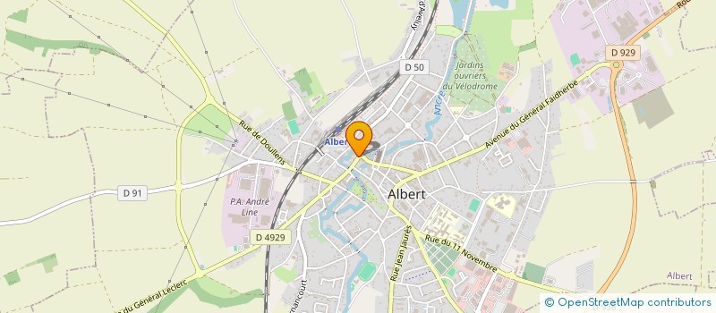 localisation de l'entreprise PAIN DU JOUR ALBERT  ALBERT