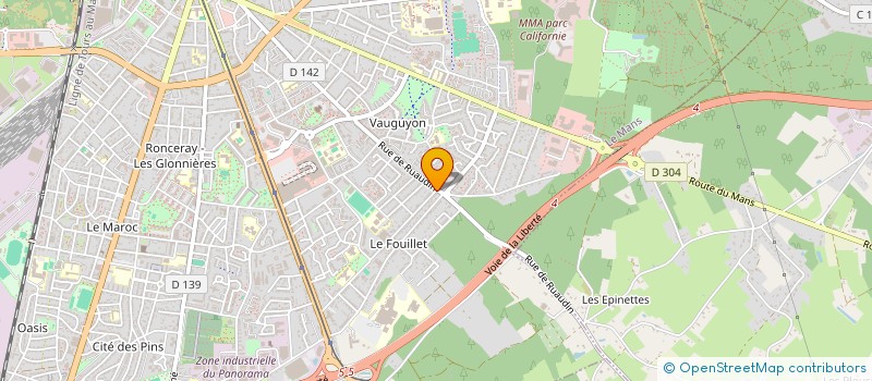 localisation de l'entreprise PAIN ET PLAISIR  LE MANS