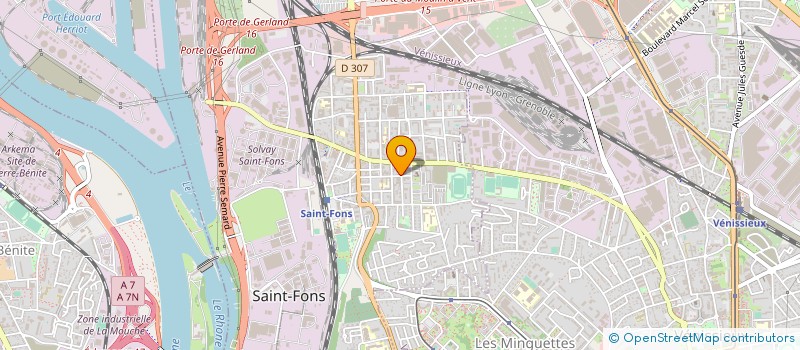 localisation de l'entreprise PAIN ET SAVEURS à SAINT-FONS