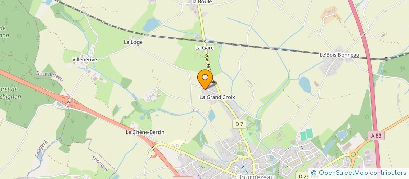 localisation de l'entreprise PAIN GAGNE  BOURNEZEAU