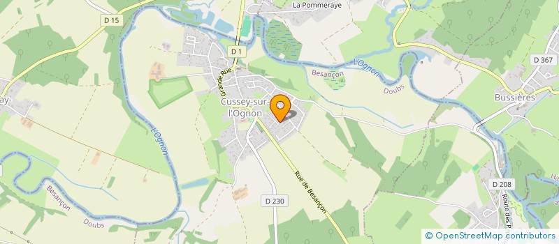 localisation de l'entreprise PAIN MARCEAU  CUSSEY-SUR-L'OGNON