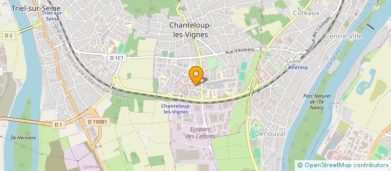 localisation de l'entreprise PAIN POISSY CHANTELOUP  CHANTELOUP-LES-VIGNES