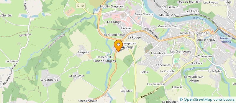 localisation de l'entreprise PAIN POUR L'EMPLOI 87 à AIXE-SUR-VIENNE